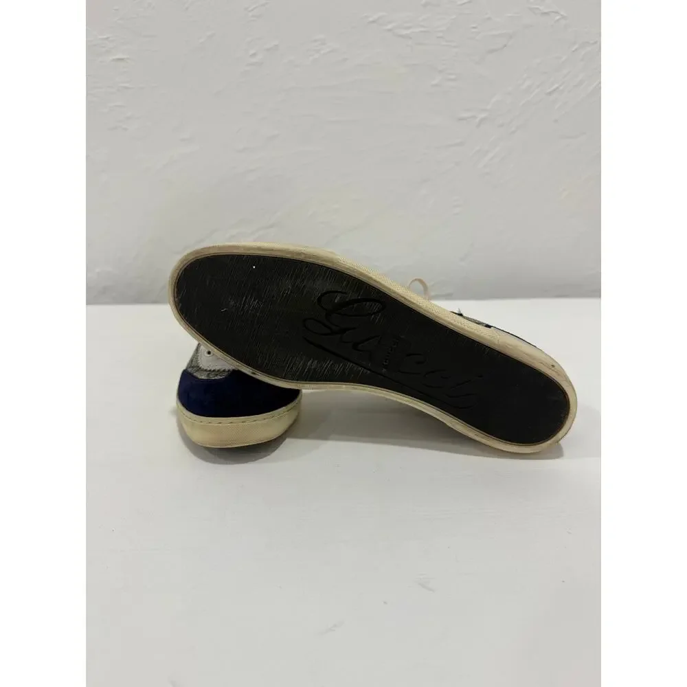 Gucci Beige GG Coated Supreme Canvas Suede Barcelona Low-Top Sneakers Size 37 - Picture 5 of 5